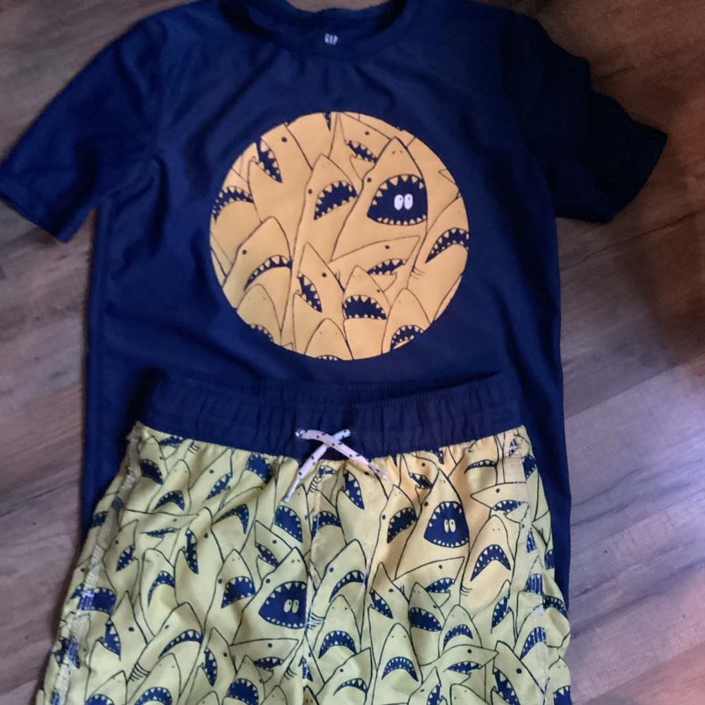 Gap Swim Trunks and Top